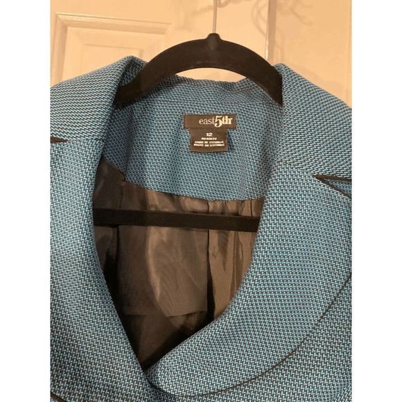 East 5th Blue and Black Tweed Blazer - Size 12, NWT - Picture 5 of 6